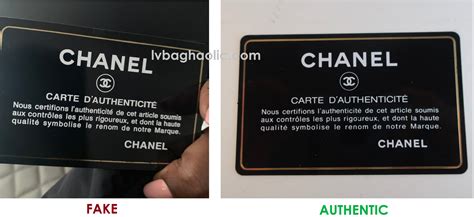 chanel authenticity card real vs fake|does chanel have authenticity card.